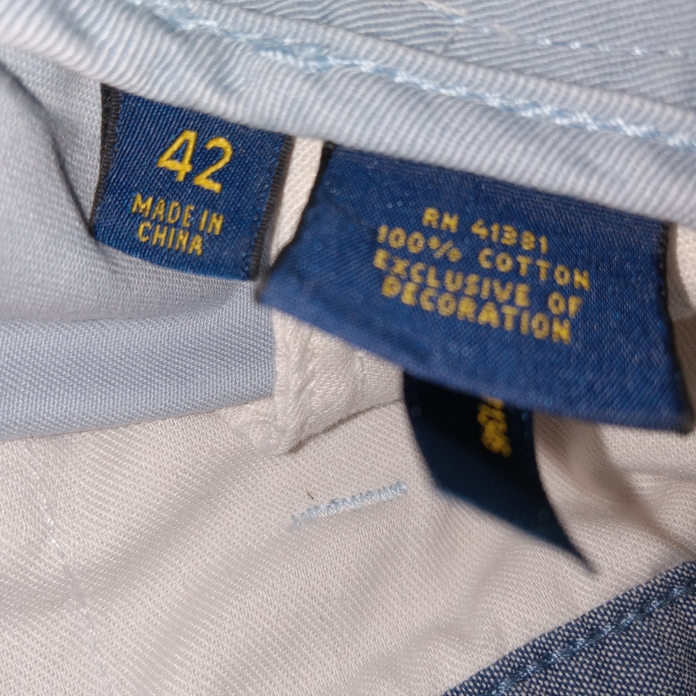 Polo Ralph Lauren Blue Chino Relaxed Fit Shorts 40 - Picture 9 of 11